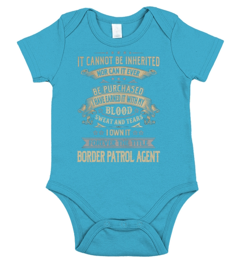 Border Patrol Agent Forever Job Title Shirts Short Sleeve Baby One-Piece