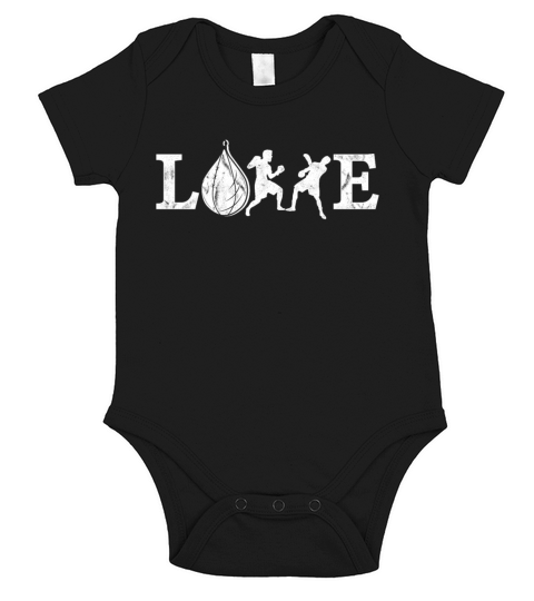 Boxing Vintage Love Short Sleeve Baby One-Piece