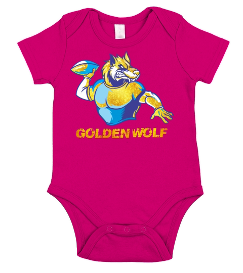 GOLDEN WOLF T-Shirt Short Sleeve Baby One-Piece