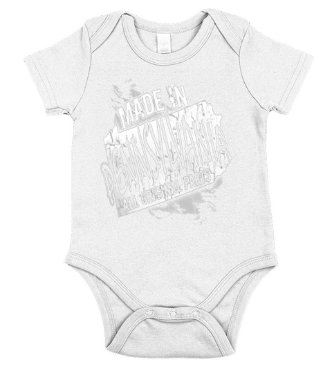 Pennsylvania - Made In Pennsylvania Short Sleeve Baby One-Piece