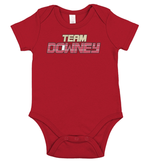 RDJS TEAM DOWNEY GREY HEATHERED Short Sleeve Baby One-Piece