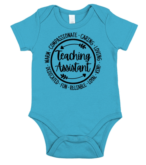 Teaching Assistant Vintage Gift Short Sleeve Baby One-Piece
