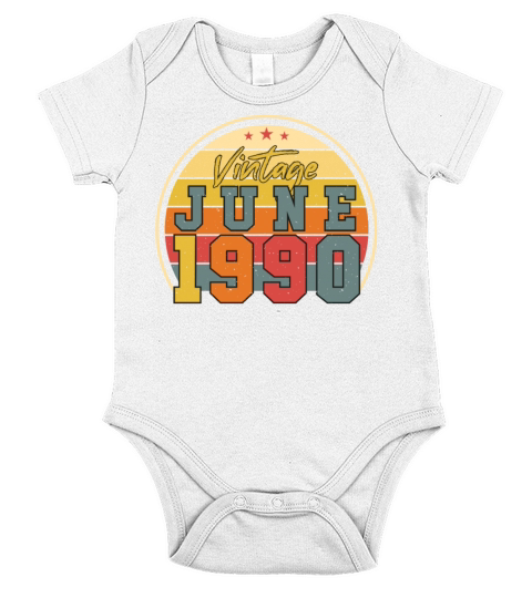 Year Of Construction 1990 In June Short Sleeve Baby One-Piece