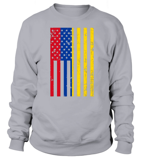 Colombia American Flag For New Us Citizen shirt Sweatshirt Unisex