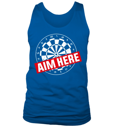 Darts Board Vintage Aim Here Tank Top Unisex