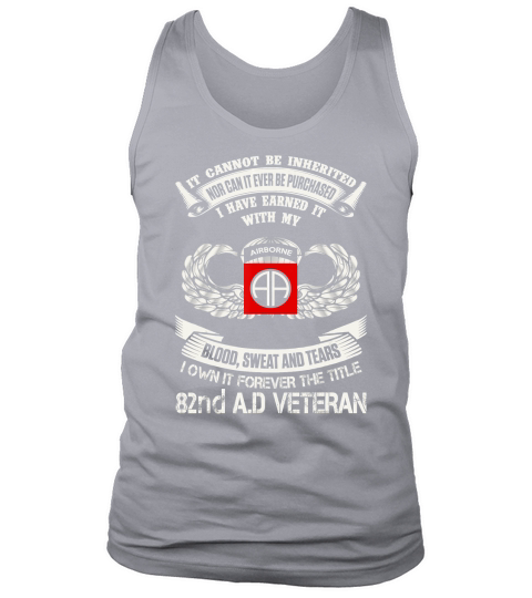 Forever The Title 82nd Airborne Division Veteran T-Shirt Tank Top Unisex