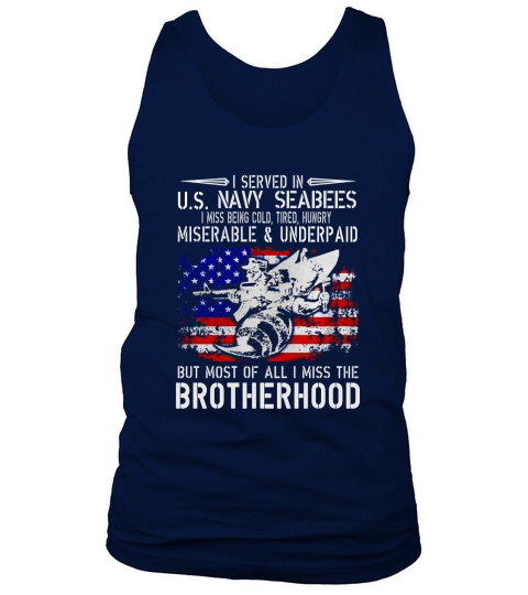 I Served In Us Navy Seabees T-Shirt-Cool Veteran Shirt Tank Top Unisex