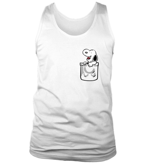 snoopy pocket Tank Top Unisex