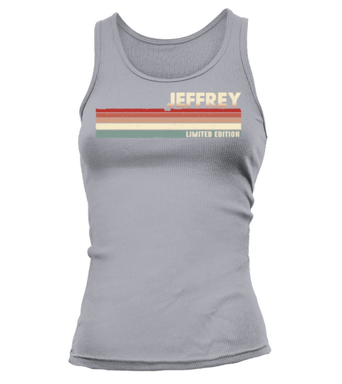 Jeffrey Funny Retro Vintage Name surname 80s 90s Tank top Woman