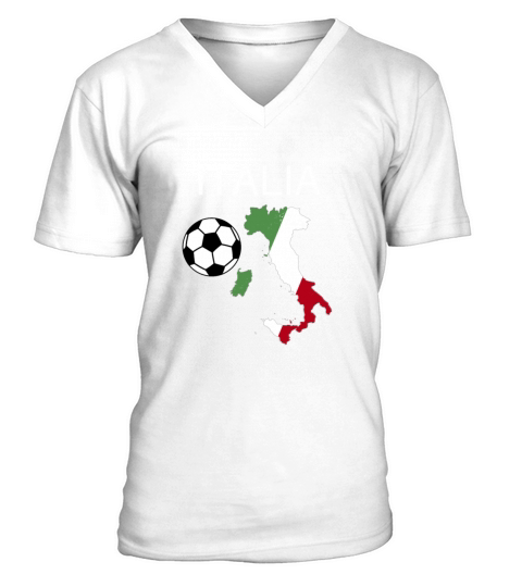 Italy Soccer shirt Italian Italia Funny Vintage V-Neck T-shirt