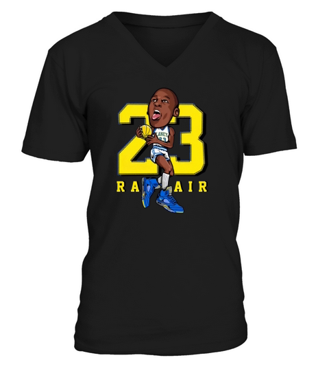 Michael Jordan 5 Laney Royal V-Neck T-shirt