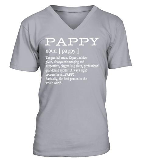 Pappy Definition Grandpa Fathers Day Gifts - Men T-Shirt V-Neck T-shirt