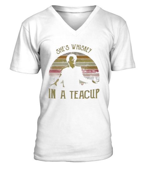 Tom Waits she’s whiskey in a teacup V-Neck T-shirt