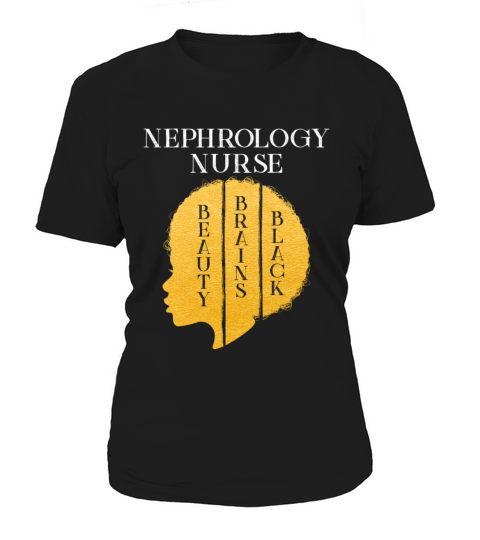 Black History Month Nephrology Nurse African Women's T-Shirt