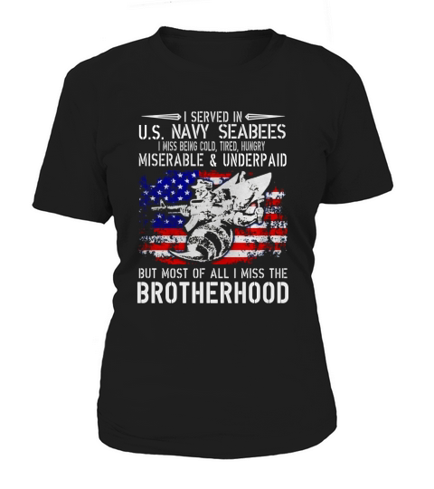 I Served In Us Navy Seabees T-Shirt-Cool Veteran Shirt Women's T-Shirt