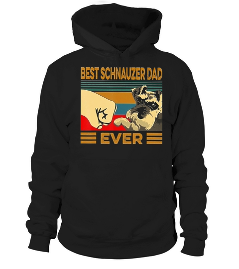 Best SCHNAUZER Dad Ever Retro Vintage T-Shirt Hoodie Unisex