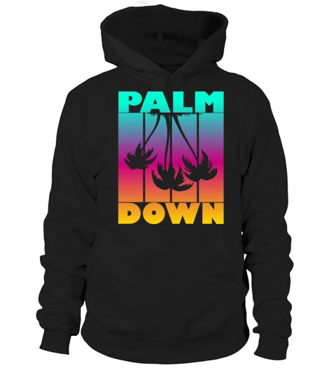 palm down vintage sunset Hoodie Unisex