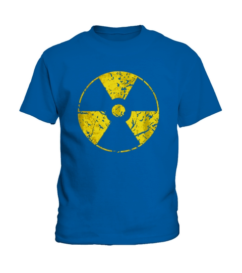 Funny Vintage Radioactive Nuclear War symbol T shirt Kids T-Shirt