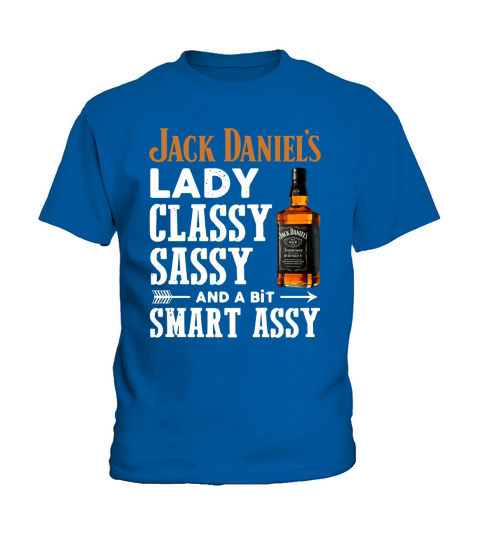 Jack Daniels lady classy sassy and a bit smart assy shirt Kids T-Shirt