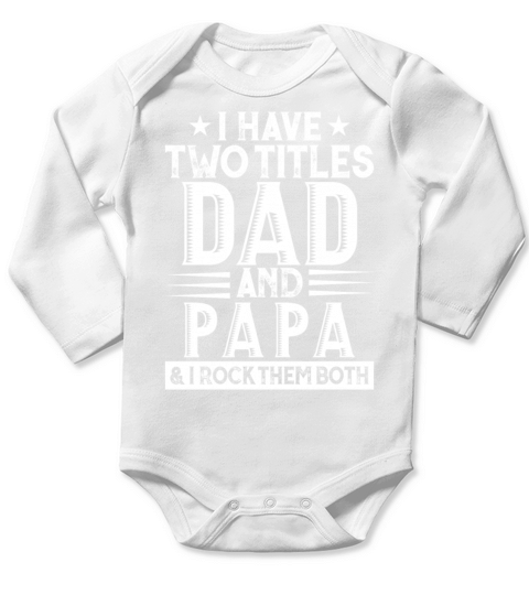 Fathers day Gift T Shirt Long Sleeve Baby One-Piece