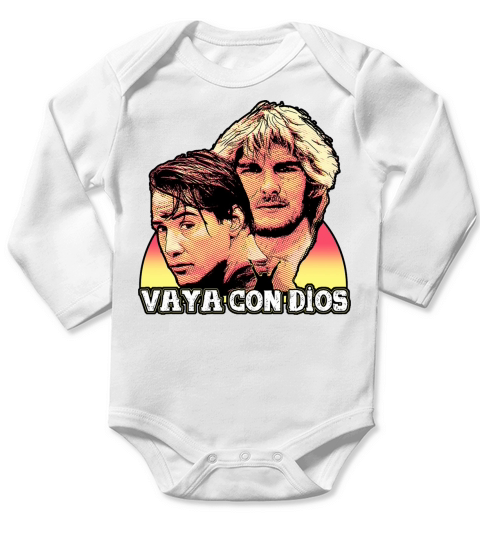 Hes Not Coming Back Vaya Con Dios Long Sleeve Baby One-Piece