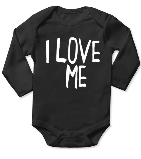 I LOVE ME Long Sleeve Baby One-Piece
