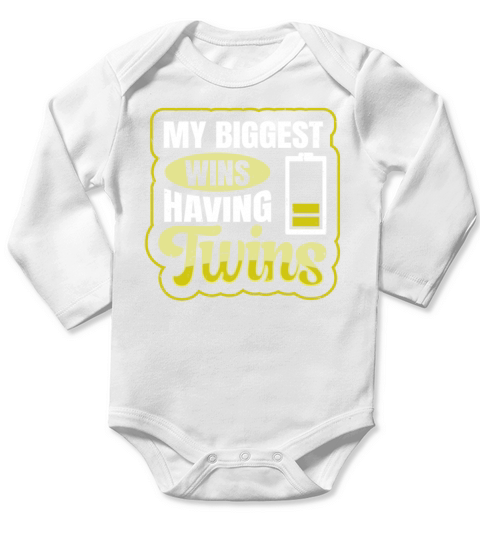 My biggest wins - having twins Quote for a Mother Long Sleeve Baby One-Piece