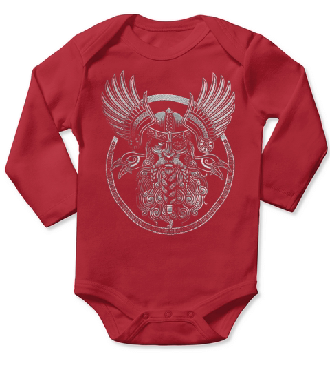 Odin And Raven Long Sleeve Baby One-Piece