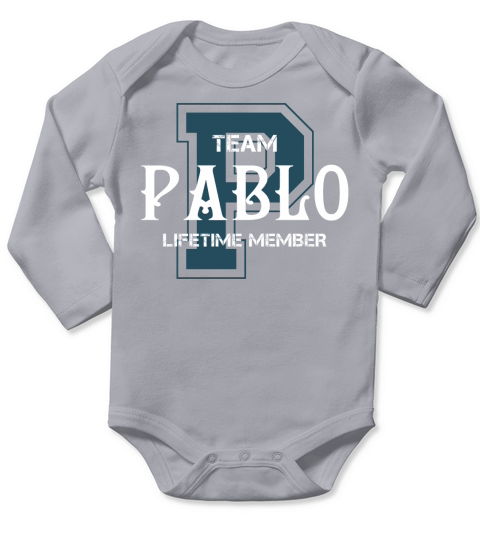 PABLO Shirts - Team PABLO Lifetime Member Name Shirts Long Sleeve Baby One-Piece