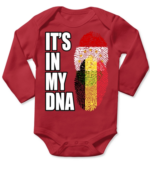 Tajikistani And Belgian Vintage Heritage DNA Flag Long Sleeve Baby One-Piece