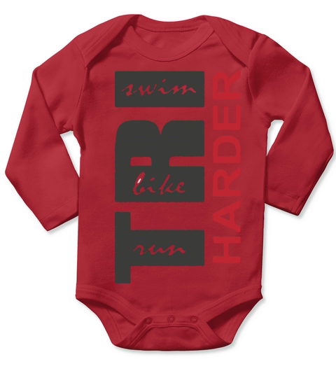Triathletes Logo Funny Gift Long Sleeve Baby One-Piece