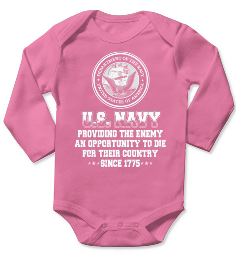 US Navy Long Sleeve Baby One-Piece