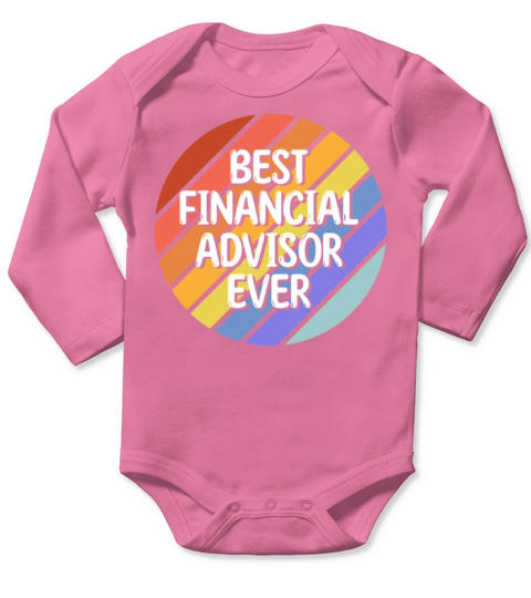 Vintage Retro Best Financial Advisor Ever Long Sleeve Baby One-Piece