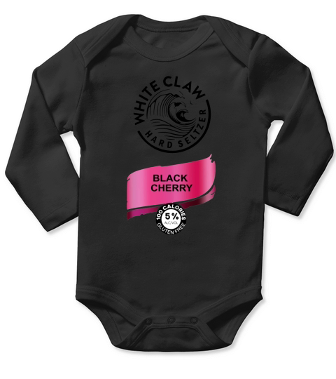 White Claw Hard seltzer Black Cherry shirt Long Sleeve Baby One-Piece