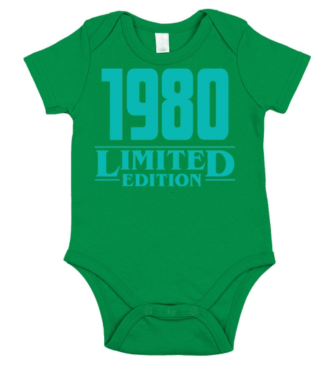 1980 Limited Edition 42th Birthday Boy Girl Short Sleeve Baby One-Piece