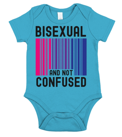 Bisexual Bi Pride Flag Bar Code Short Sleeve Baby One-Piece