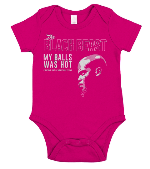 Derrick Lewis The black beast my balls was hot shirt Short Sleeve Baby One-Piece