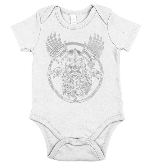 Odin And Raven Short Sleeve Baby One-Piece