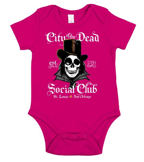 Original New Orleans Voodoo Doctor Goth Skull Halloween shirt Short Sleeve Baby One-Piece