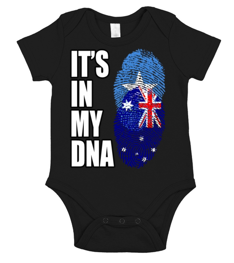 Somali And Australian Vintage Heritage DNA Flag Short Sleeve Baby One-Piece