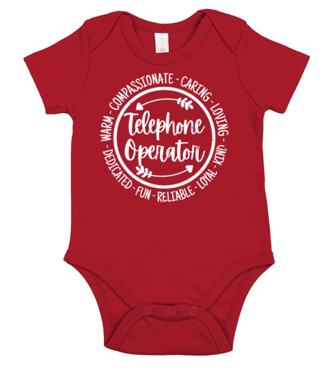 Telephone Operator Specialist Vintage Gift Short Sleeve Baby One-Piece