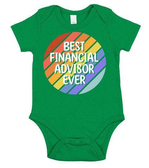 Vintage Retro Best Financial Advisor Ever Short Sleeve Baby One-Piece