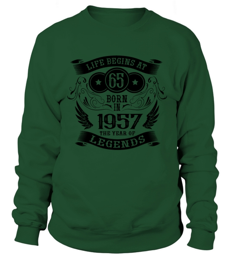 65th Birthday Gifts Vintage 1957 Vintage Sweatshirt Unisex