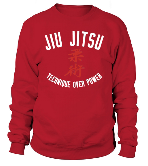 Jiu Jitsu Technique Over Power White T-Shirt Sweatshirt Unisex