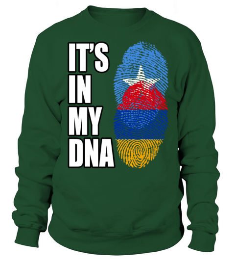 Somali And Armenian Vintage Heritage DNA Flag Sweatshirt Unisex