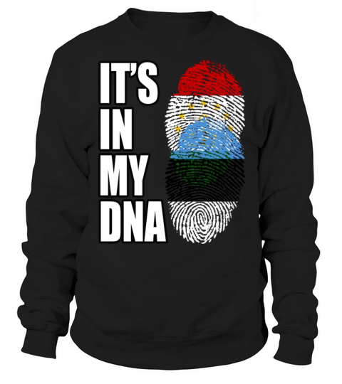 Tajikistani And Estonian Vintage Heritage DNA Flag Sweatshirt Unisex