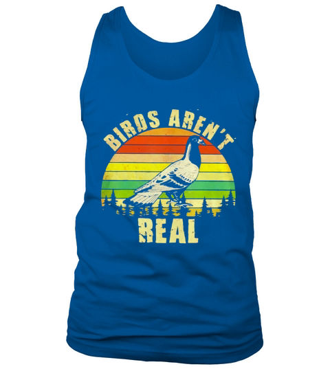 Birds aren’t Real vintage sunset shirt Tank Top Unisex