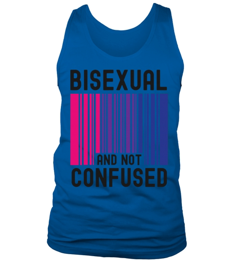 Bisexual Bi Pride Flag Bar Code Tank Top Unisex