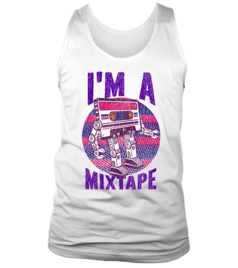 Bisexual Bi Pride Flag Tape Tank Top Unisex
