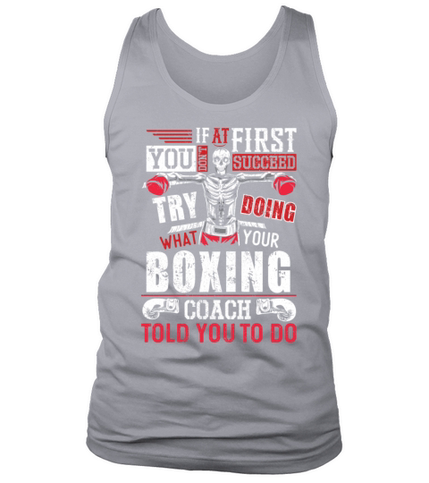 Boxing Vintage If At First You Tank Top Unisex